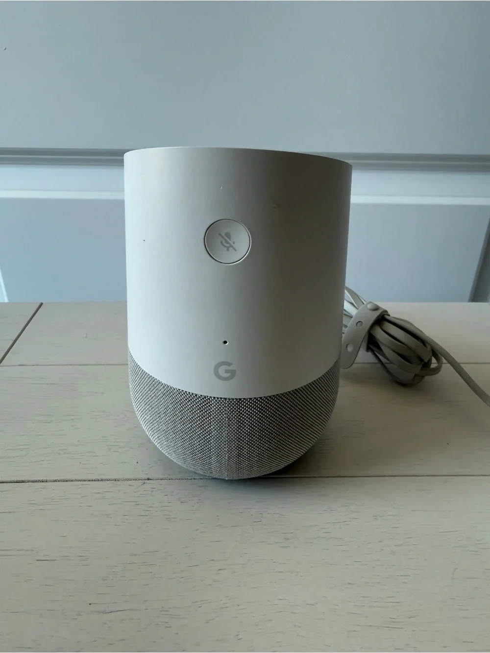 First Generation Google Home Smart Speaker - White and Light Gray